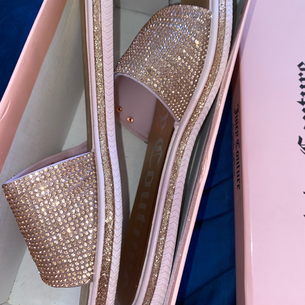 Juicy Couture Rose Gold Sandals